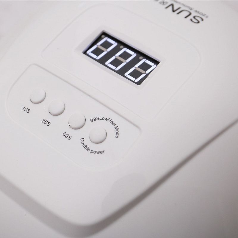 SUNX Plus 54w jéglámpás körömszárító UV LED körömlámpa géllakk szárító lámpa alsó LCD kijelzős lámpával körömszárítóhoz