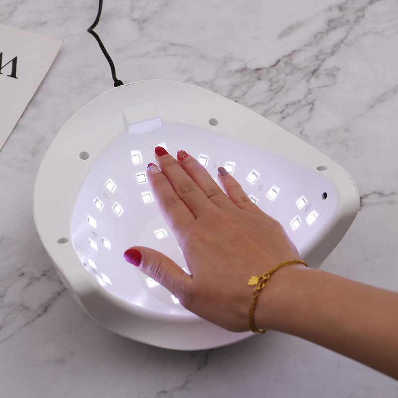 SUNX Plus 54w jéglámpás körömszárító UV LED körömlámpa géllakk szárító lámpa alsó LCD kijelzős lámpával körömszárítóhoz