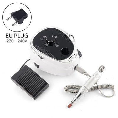 35000PRM elektrinė nagų gręžimo mašina belaidžio frezavimo gręžimo antgalių rinkinys manikiūro gelio valikliui, pedikiūro dildei su pėdos pedalu