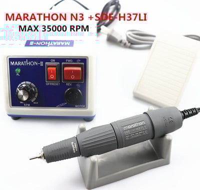 Mașină cu micromotor MARATHON N3 35k RPM Piesă de mână de lustruit sau contraunghi cu motor electric de tip E și piesă de mână dreaptă