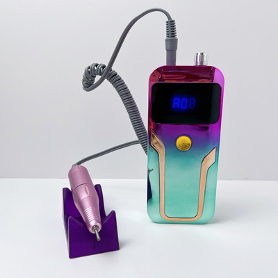 Pilă de unghii cu acumulator, electrică, reîncărcabilă, mașină profesională de găurit unghii, 35000 RPM Ponceuse Ongle Electrique Professionnel