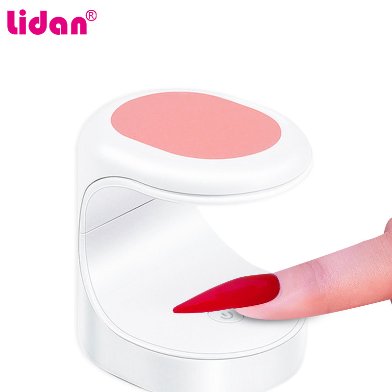 16 W-os UV Led lámpás manikűrgép Divat Mini körömszárító szárító gél lakk USB töltés egyujjas manikűr szalon eszközök