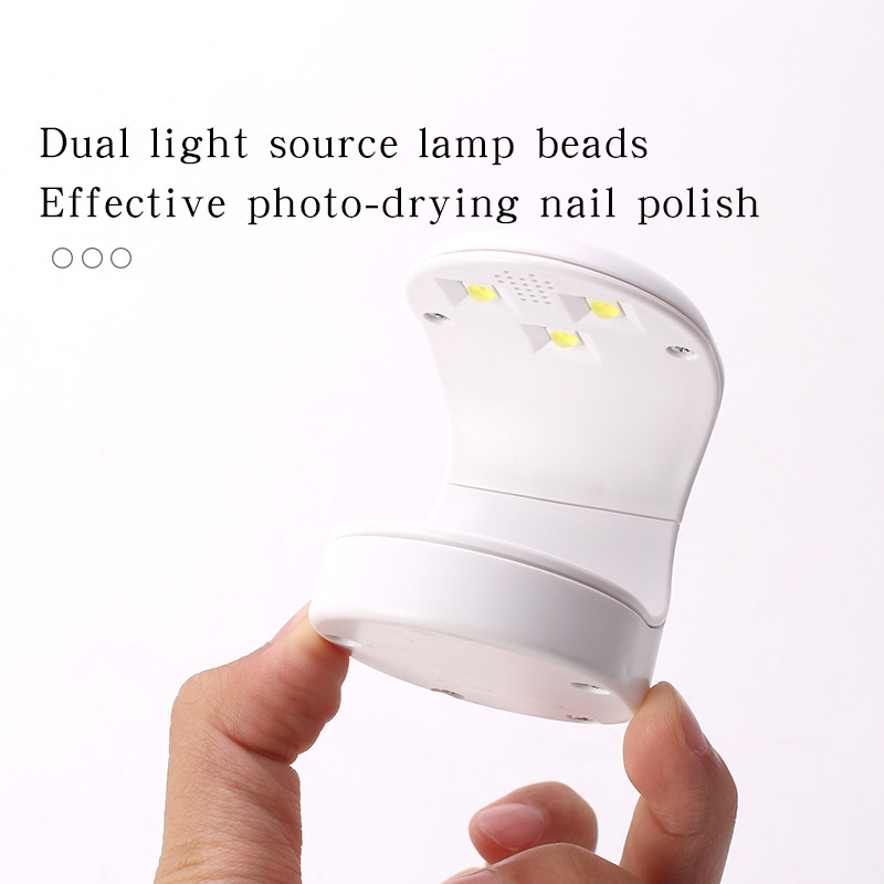 16 W-os UV Led lámpás manikűrgép Divat Mini körömszárító szárító gél lakk USB töltés egyujjas manikűr szalon eszközök