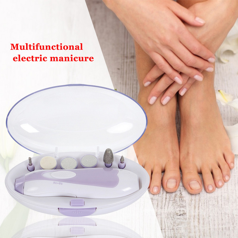 Električni salon za oblikovanje Alat za manikuru Pedikura Lak za poliranje noktiju Stroj za manikuru Nail Art bušilica Turpija za šišanje Set lakova