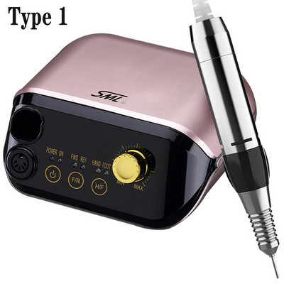 Slefuitor de unghii profesional 35000 rpm Burghiu electric pentru unghii Strung Mașină de birou Moara pentru șlefuit de unghii Manichiură Echipamente pentru arta unghiilor