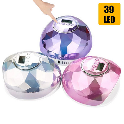 78W UV LED лампа Сушилня за нокти за професионална машина за маникюр Лампа за нокти Лампа за втвърдяване на гел за сушене на лак за нокти с LCD дисплей