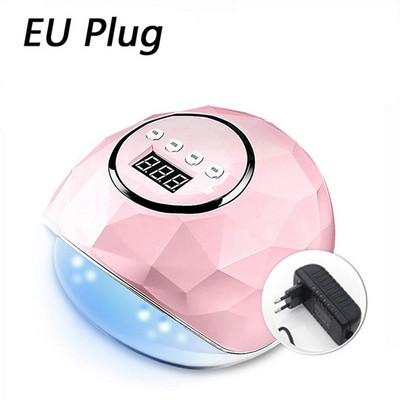 78 W UV LED lámpás körömszárító professzionális manikűr géphez körömlámpa zselé szárító lámpa körömlakk szárításához LCD kijelzővel