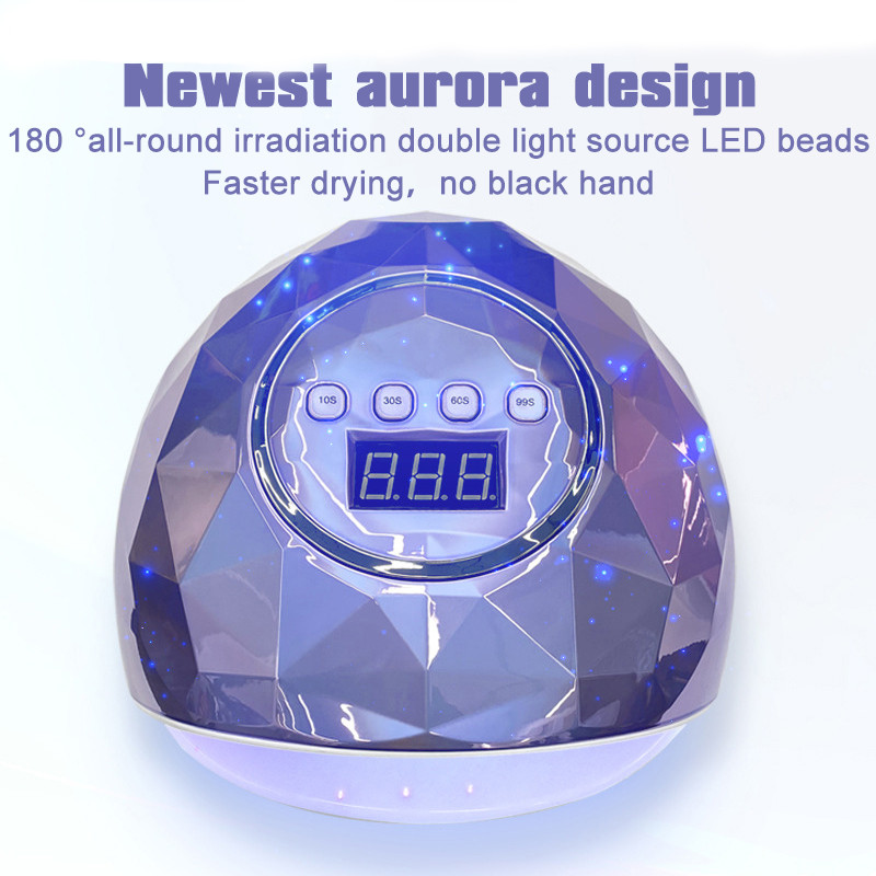 78 W UV LED lámpás körömszárító professzionális manikűr géphez körömlámpa zselé szárító lámpa körömlakk szárításához LCD kijelzővel