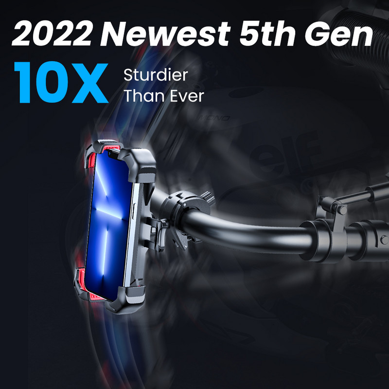 Joyroom držač za telefon za bicikl 360° pogled Univerzalni držač za telefon za bicikl za 4,7-7 inčni stalak za mobilni telefon Nosač otporan na udarce GPS kopča