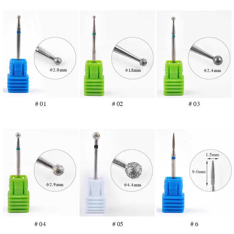 1 бр. Свредло за нокти от волфрамов карбид 17 вида 3/32 Фреза за маникюр за педикюр Електрическо устройство Машини за отстраняване