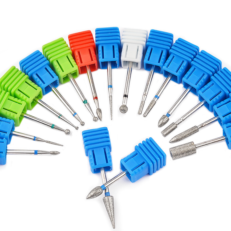 1 бр. Свредло за нокти от волфрамов карбид 17 вида 3/32 Фреза за маникюр за педикюр Електрическо устройство Машини за отстраняване