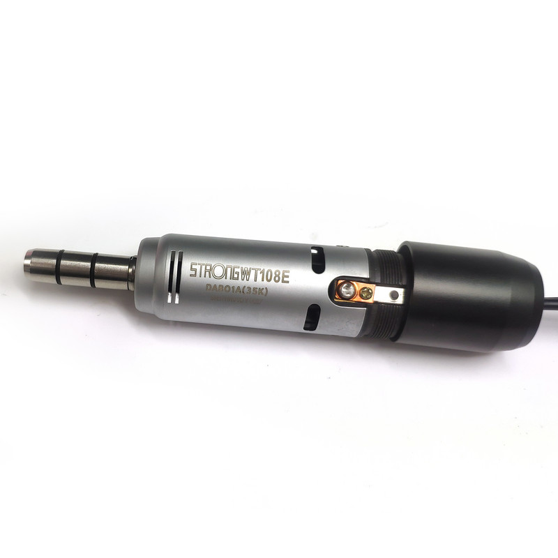 Erős E típusú fogászati laboratóriumi polírozó mikromotor Erős WT 108E kefe kézidarab fogászati laboratóriumi berendezésekhez 35000 ford./perc