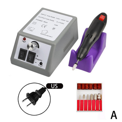 20000RPM aparat electric de găurit pentru unghii, set de burghie pentru manichiură, pentru îndepărtarea cuticulelor cu gel, mașină pentru pedichiură, Nail Art Nail