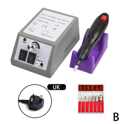 20000RPM aparat electric de găurit pentru unghii, set de burghie pentru manichiură, pentru îndepărtarea cuticulelor cu gel, mașină pentru pedichiură, Nail Art Nail