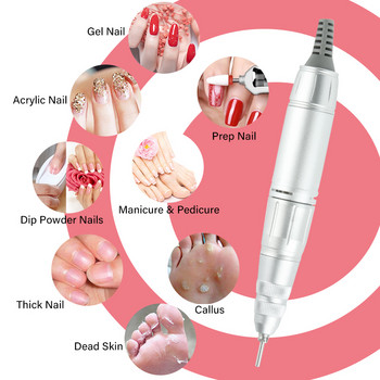 40000 RPM професионална електрическа машина за бормашина за нокти с HD сензорен екран, крачен педал, комплект ножици за маникюр за акрилни нокти