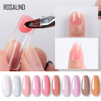 ROSALIND Gel Nail Kit With UV Lamp 15ml Poly Nail Gel Extension Finger Nail Art Manicure Acryl Gel Semi Permanent Varnish Hybrid