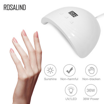 ROSALIND Gel Nail Kit With UV Lamp 15ml Poly Nail Gel Extension Finger Nail Art Manicure Acryl Gel Semi Permanent Varnish Hybrid