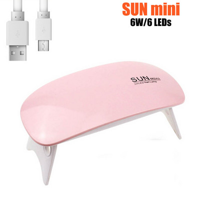 Körömlámpa 60W Mini Körömszárító Pink Cat UV LED Körömlámpa Micro USB kábel Otthoni használatra Gél Lakk Gép Körömdíszítő eszközök ÚJ