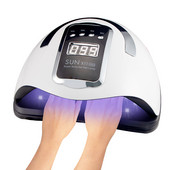 66LEDS SUN X11 nagų lempa UV geliu greitai džiūstančiam nagų lako džiovintuvui UV LED nagų džiovintuvas manikiūro salono nagams lempa