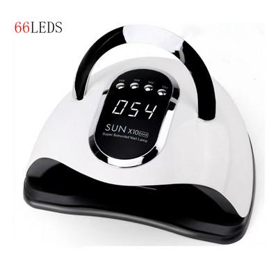 66LEDS SUN X11 nagų lempa UV geliu greitai džiūstančiam nagų lako džiovintuvui UV LED nagų džiovintuvas manikiūro salono nagams lempa