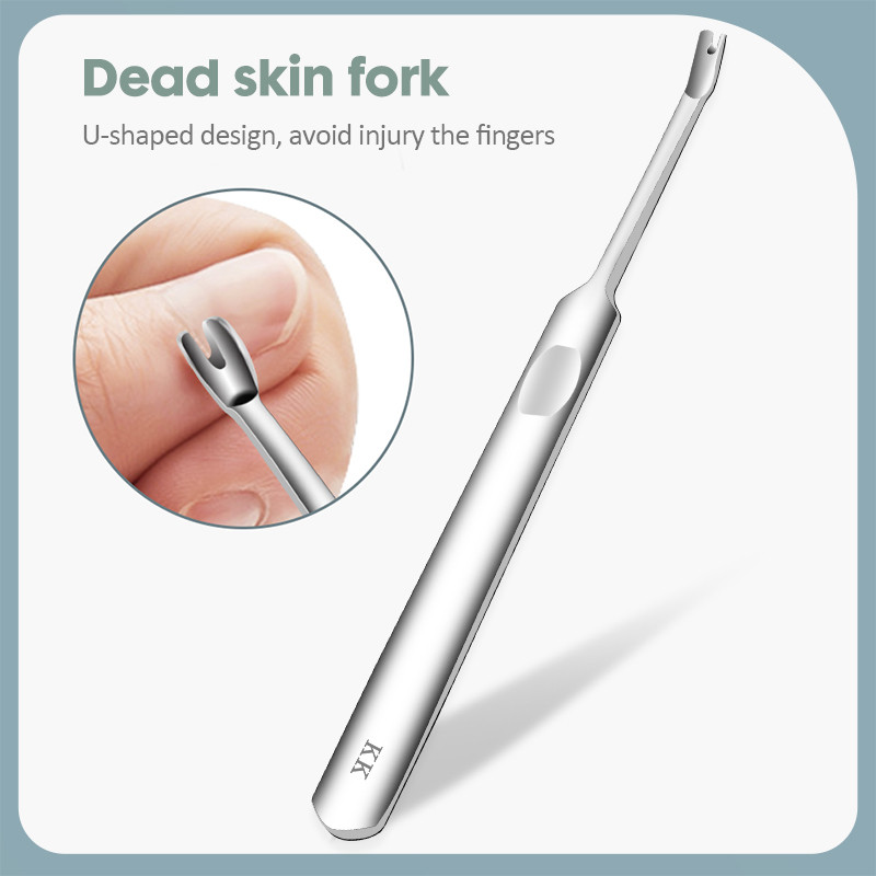 KK 10 viename Manikiūro įrankiai Nagų kirpimo mašinėlių rinkinys nerūdijančio plieno nagų kirpimo mašinėlė Profesionalus pilnai veikiantis pedikiūro rinkinys pėdų rankų priežiūrai