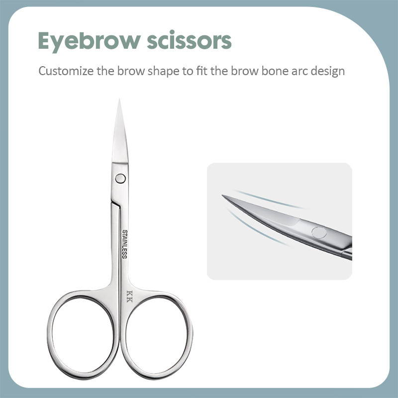 KK 10 viename Manikiūro įrankiai Nagų kirpimo mašinėlių rinkinys nerūdijančio plieno nagų kirpimo mašinėlė Profesionalus pilnai veikiantis pedikiūro rinkinys pėdų rankų priežiūrai