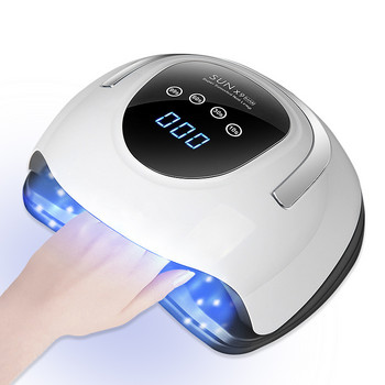 SUN X9 MAX UV LED Λάμπα για νύχια 114W Gel Polish Dryer with Motion Sensor Display Εργαλείο μανικιούρ νυχιών με τζελ γρήγορου στεγνώματος