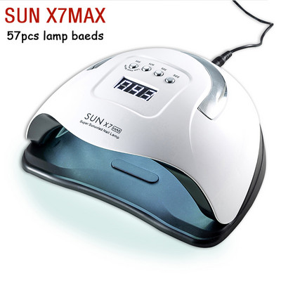 SUN X9 MAX UV LED lempa nagams 114W gelinio lako džiovintuvas su judesio jutikliu LCD ekranu greitai džiūstantis gelinis nagų manikiūro įrankis
