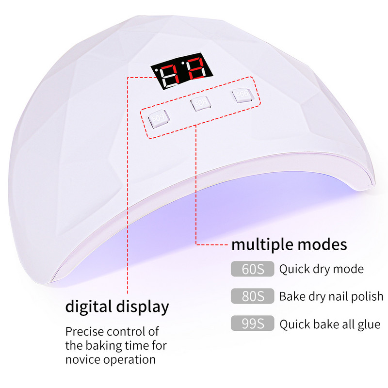 LULAA 18 UV lempos karoliukai gelio nagų džiovinimo lempa LED ekranas nagų fototerapijos aparatas profesionalus manikiūro įrankis salono įranga