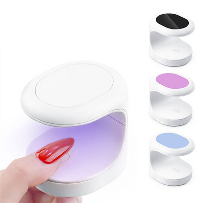 Mini sušička nechtov UV LED lampa na gélové nechty Manikúra strojček 5W jeden prst USB konektor nástroj na zdobenie nechtov vytvrdzovacie svetlo pre gélové laky