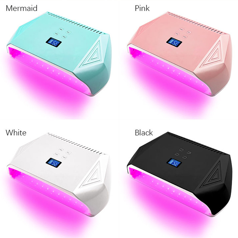 128W nagų lempa UV LED nagų džiovintuvas Raudonos šviesos karoliukai kietėjantis lakas gelis Didelės galios greitai džiūstantis nagų dailės manikiūro elektrinės lempos