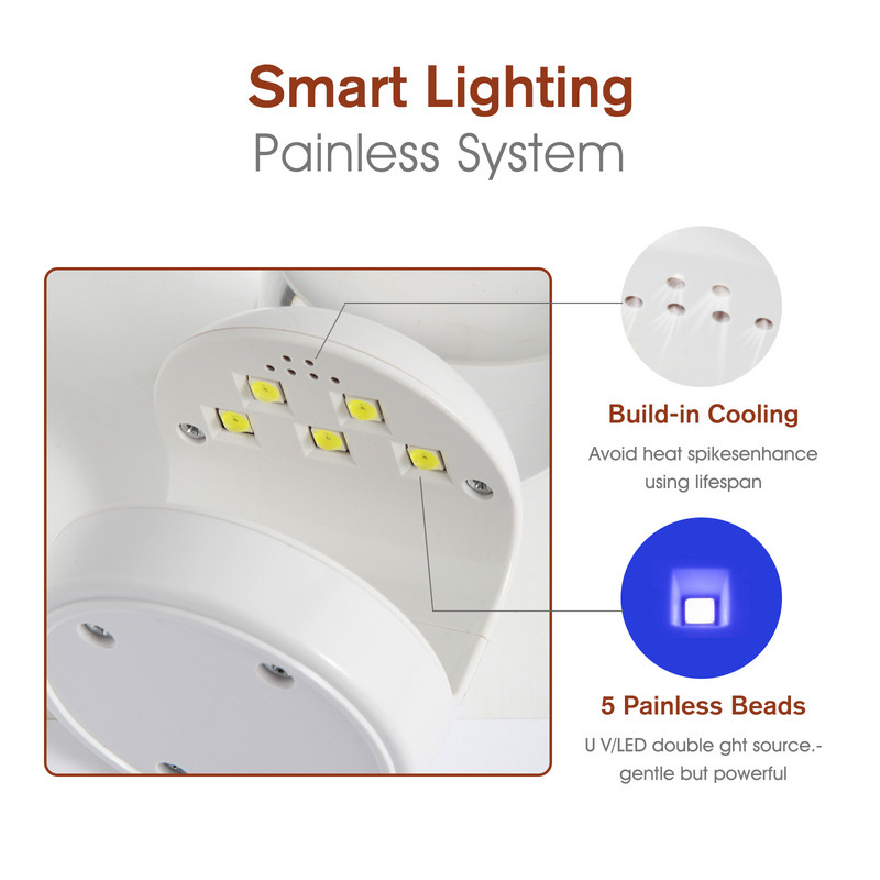 18W mala svjetiljka za sušenje noktiju UV LED lampa u obliku jajeta Mašina za sušenje gela za lak za jedan prst Oprema za uređenje noktiju