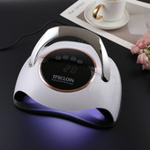 220W nagų džiovinimo lempa 60 LED lempa nagams Profesionalios lempos manikiūro kabinai UV LED geliniai nagų džiovintuvai Didelės galios nagų lempos