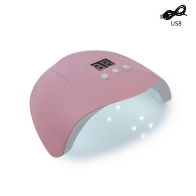 220W nagų džiovinimo lempa 60 LED lempa nagams Profesionalios lempos manikiūro kabinai UV LED geliniai nagų džiovintuvai Didelės galios nagų lempos