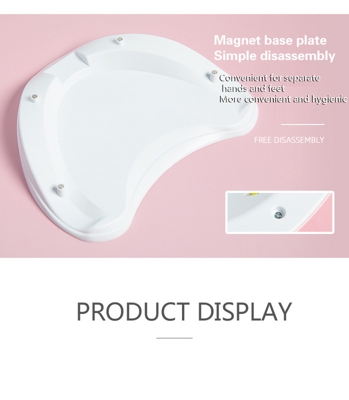 Aubss 48W nagų džiovintuvas profesionalus LED UV gelinio lako džiovinimo lempa nagams su judesio jutikliu manikiūro pedikiūro salono įrankiu