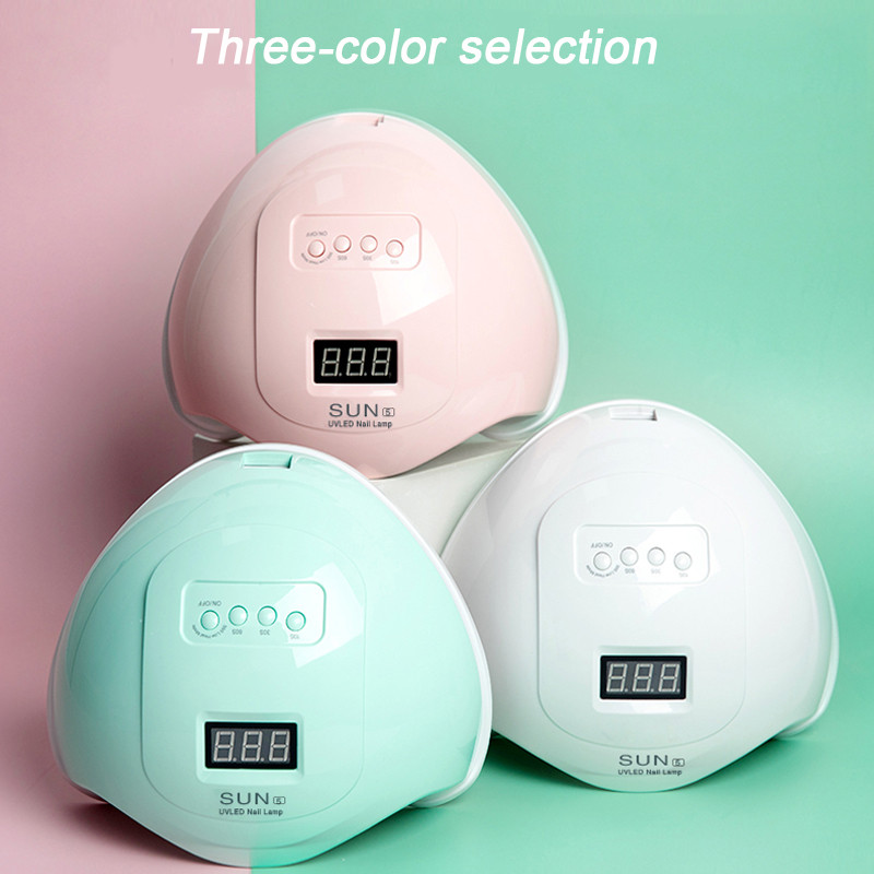 Aubss 48W nagų džiovintuvas profesionalus LED UV gelinio lako džiovinimo lempa nagams su judesio jutikliu manikiūro pedikiūro salono įrankiu