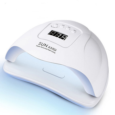 SUNX5 72/36/6W UV LED nagų lempa Manikiūro nagų džiovintuvas skirtas visiems geliams lakuoti saulės šviesos infraraudonųjų spindulių jutimas 30/60/99s laikmačio LCD ekranas