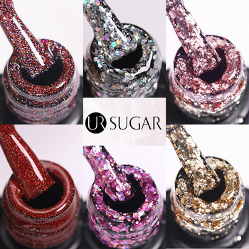 UR SUGAR 10 τεμ./σετ Γυμνό Color Gel Polish Kit For Manicure Macaron Color Nail Gel Σετ Soak Off Lamp UV LED Nail Art Design