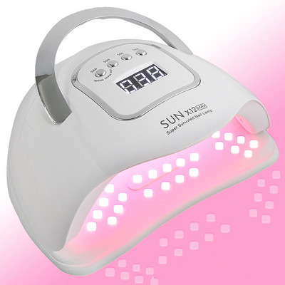 66 LED nagų džiovinimo lempa UV LED nagų džiovintuvo manikiūro mašina kietinti gelinio lakavimo nagų lempa su automatiniu jutikliu