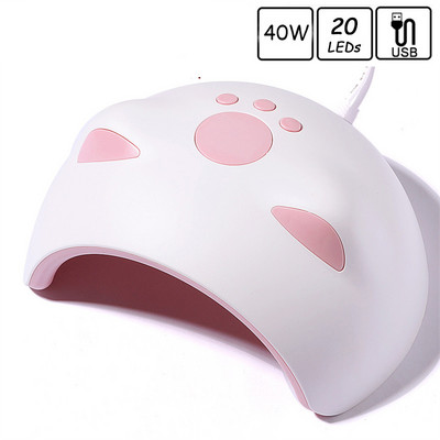 Mačacia UV LED lampa 40W/36W prenosná sušička nechtov s USB portom pre všetky typy gélových nechtov s inteligentným senzorom domáce použitie manikúrové nástroje veľkoobchod