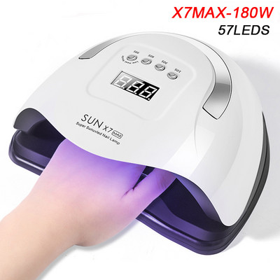 ÚJ V3 84/90W UV LED lámpa körömszárítóhoz manikűr lámpa 42 LED szárításhoz géllakk LCD kijelzővel Érintőkapcsoló Köröm szerszám