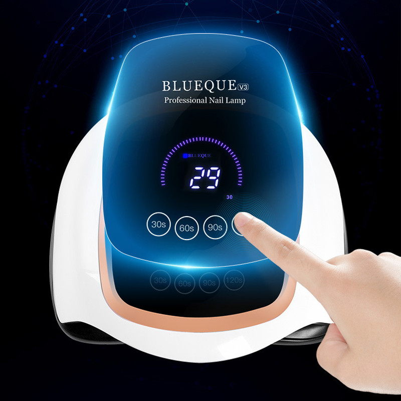 ÚJ V3 84/90W UV LED lámpa körömszárítóhoz manikűr lámpa 42 LED szárításhoz géllakk LCD kijelzővel Érintőkapcsoló Köröm szerszám