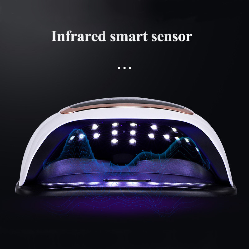 ÚJ V3 84/90W UV LED lámpa körömszárítóhoz manikűr lámpa 42 LED szárításhoz géllakk LCD kijelzővel Érintőkapcsoló Köröm szerszám