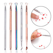 1/2/3 vnt nagų UV gelio valiklis Stick Rod Pusher Nail Clean gelio lako valiklis pusiau nuolatinis odelių šalinimo nagų dailės priežiūros įrankis