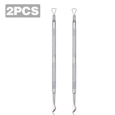 1/2/3 vnt nagų UV gelio valiklis Stick Rod Pusher Nail Clean gelio lako valiklis pusiau nuolatinis odelių šalinimo nagų dailės priežiūros įrankis