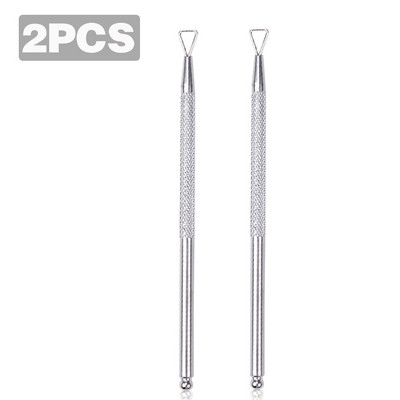 1/2/3 vnt nagų UV gelio valiklis Stick Rod Pusher Nail Clean gelio lako valiklis pusiau nuolatinis odelių šalinimo nagų dailės priežiūros įrankis