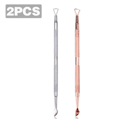 1/2/3 vnt nagų UV gelio valiklis Stick Rod Pusher Nail Clean gelio lako valiklis pusiau nuolatinis odelių šalinimo nagų dailės priežiūros įrankis