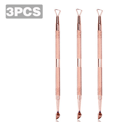 1/2/3 vnt nagų UV gelio valiklis Stick Rod Pusher Nail Clean gelio lako valiklis pusiau nuolatinis odelių šalinimo nagų dailės priežiūros įrankis