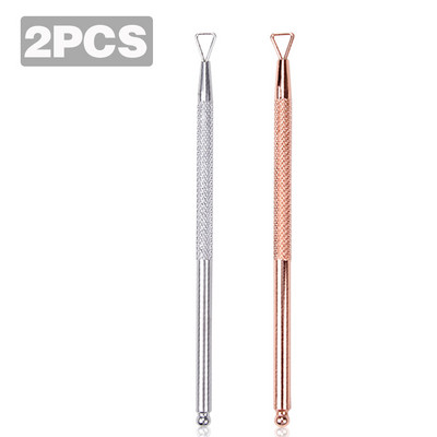 1/2/3 vnt nagų UV gelio valiklis Stick Rod Pusher Nail Clean gelio lako valiklis pusiau nuolatinis odelių šalinimo nagų dailės priežiūros įrankis