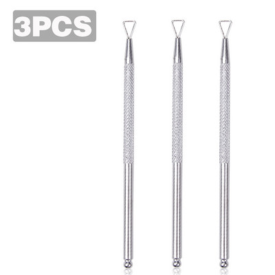 1/2/3 vnt nagų UV gelio valiklis Stick Rod Pusher Nail Clean gelio lako valiklis pusiau nuolatinis odelių šalinimo nagų dailės priežiūros įrankis